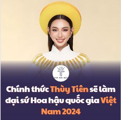 Chính thức Thùy Tiên sẽ làm đại sứ Hoa hậu quốc gia Việt Nam 2024