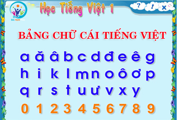 Bảng chữ cái Tiếng Việt chuẩn xác để bé học (theo Bộ GD & ĐT)