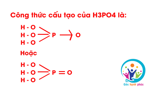 Công thức cấu tạo của H3PO4 và bài tập có lời giải