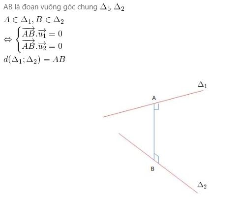 Công thức tính khoảng cách giữa hai đường thẳng 6